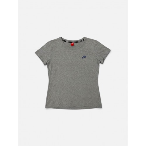Nike Γυναικείο T-Shirt Γκρι Μελανζέ